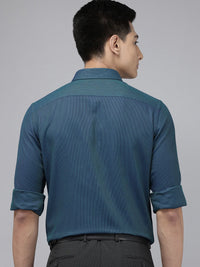 Park Avenue Self Design Textured Pure Cotton Formal Shirt