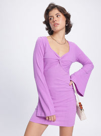 DressBerry Pastel Dream Ruched Bodycon Mini Dress