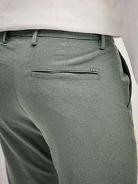 THE BEAR HOUSE Men Solid 4 Way Stretch Slim Fit Formal Trouser
