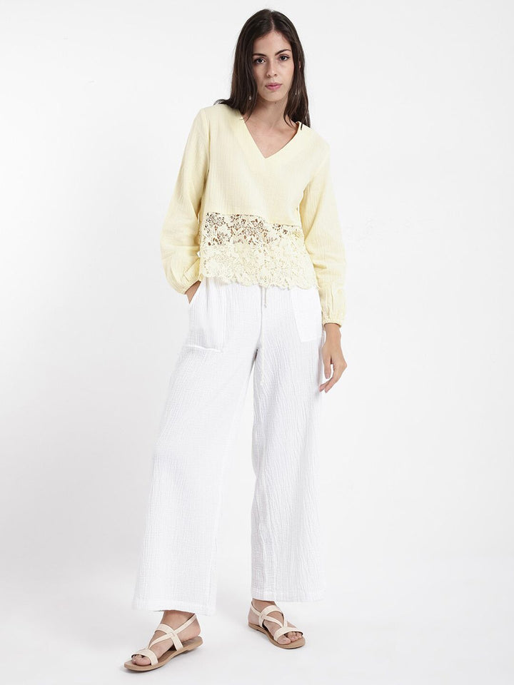 RAREISM Cotton Styled Back Top