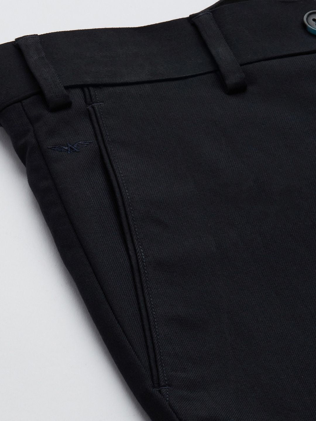 Park Avenue Men Navy Blue Trousers