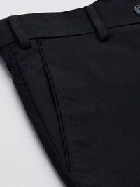 Park Avenue Men Navy Blue Trousers