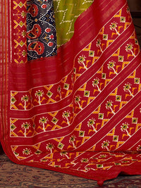 Saree mall Ethnic Motifs Printed Silk Blend Patola Sarees