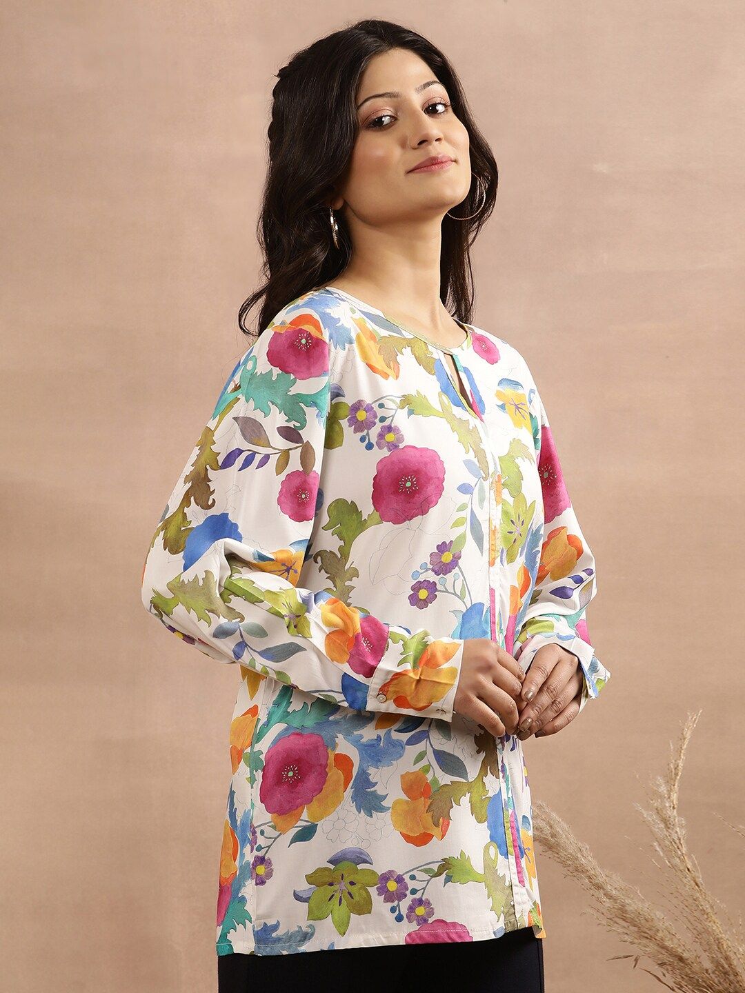 W Floral Printed Top