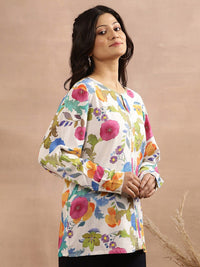 W Floral Printed Top