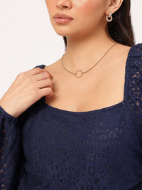 DressBerry Everyday Stylish Lacy-Love Fit & Flare Mini Dress
