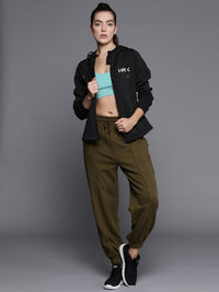 HRX by Hrithik Roshan Reflective Strip Rapid-Dry Hooded Training Jacket