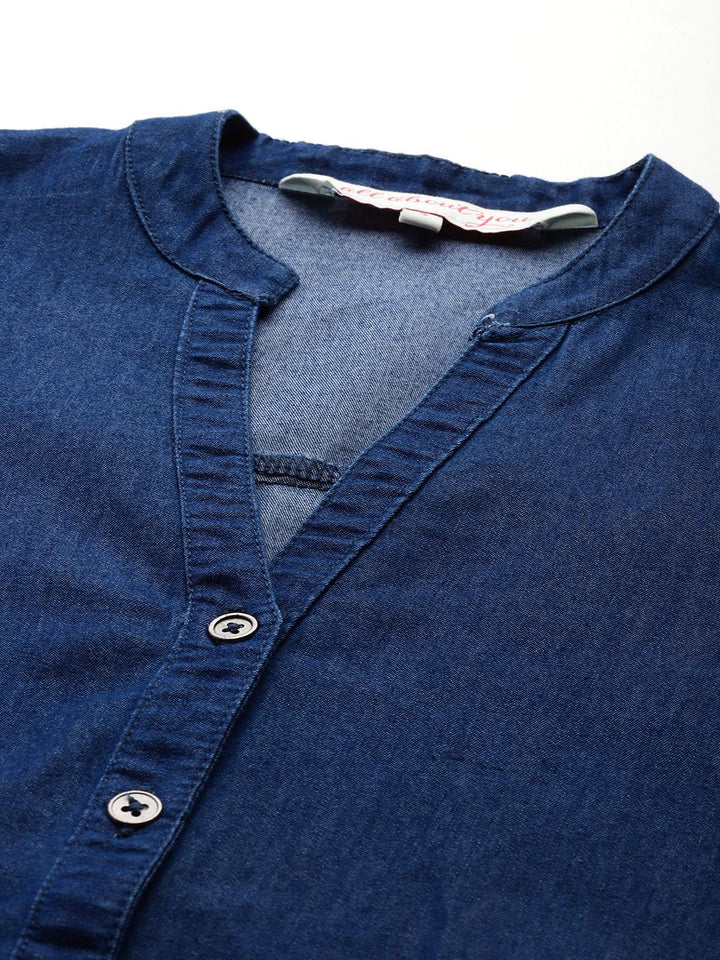 all about you Chambray Boxy Casual Shirt