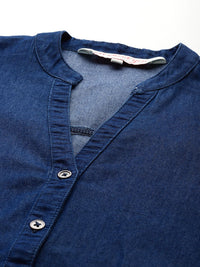 all about you Chambray Boxy Casual Shirt