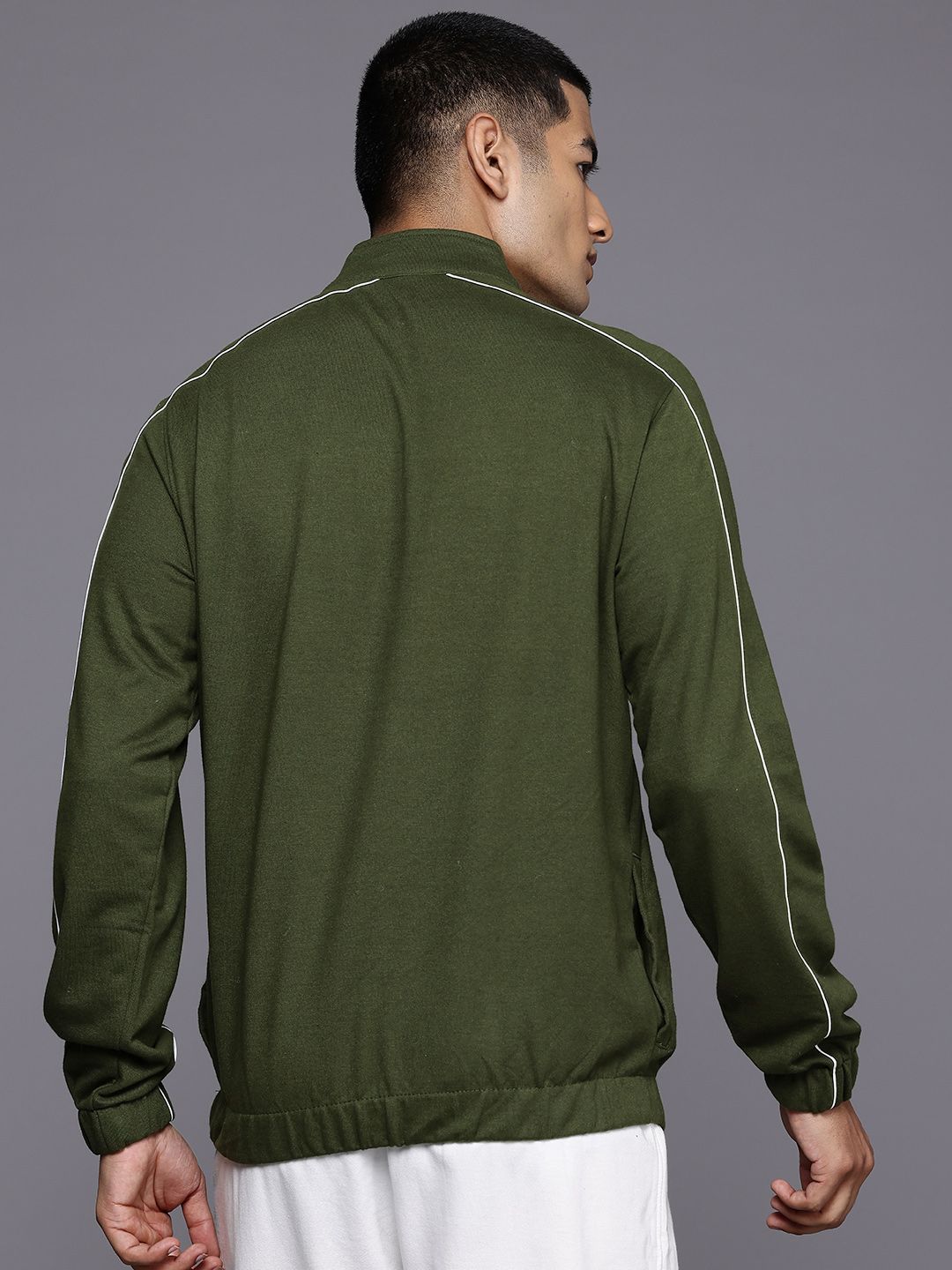 HRX by Hrithik Roshan Mock Collar Regular Longline Sweatshirt