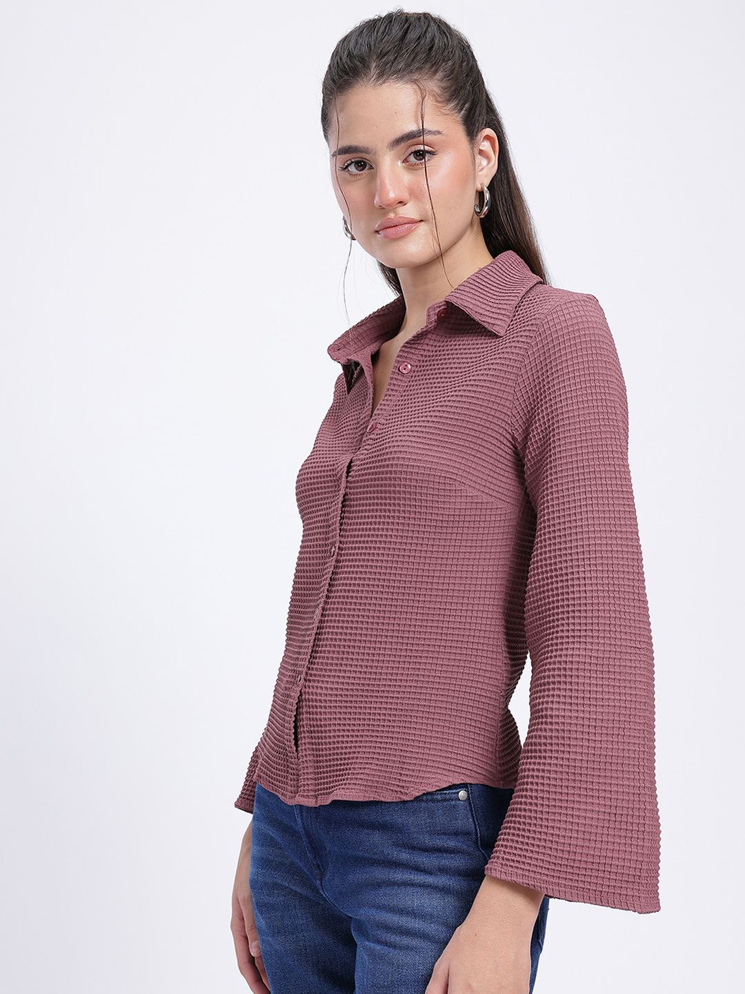 DressBerry Hive Vibe Textured Shirt