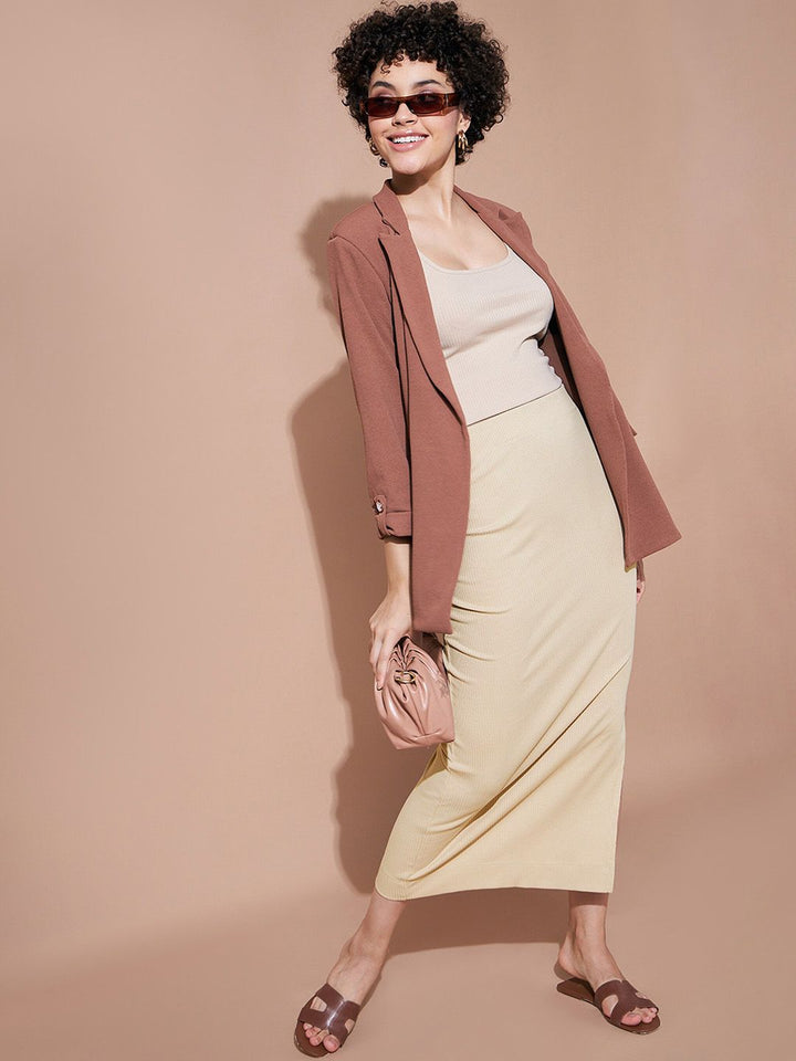 SASSAFRAS BASICS Pencil Midi Skirt