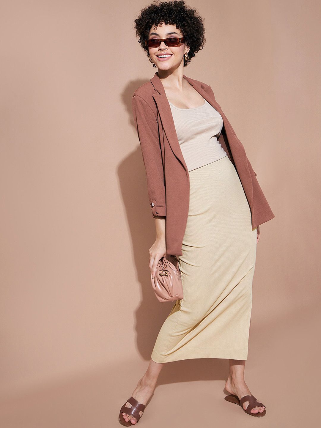 SASSAFRAS BASICS Pencil Midi Skirt