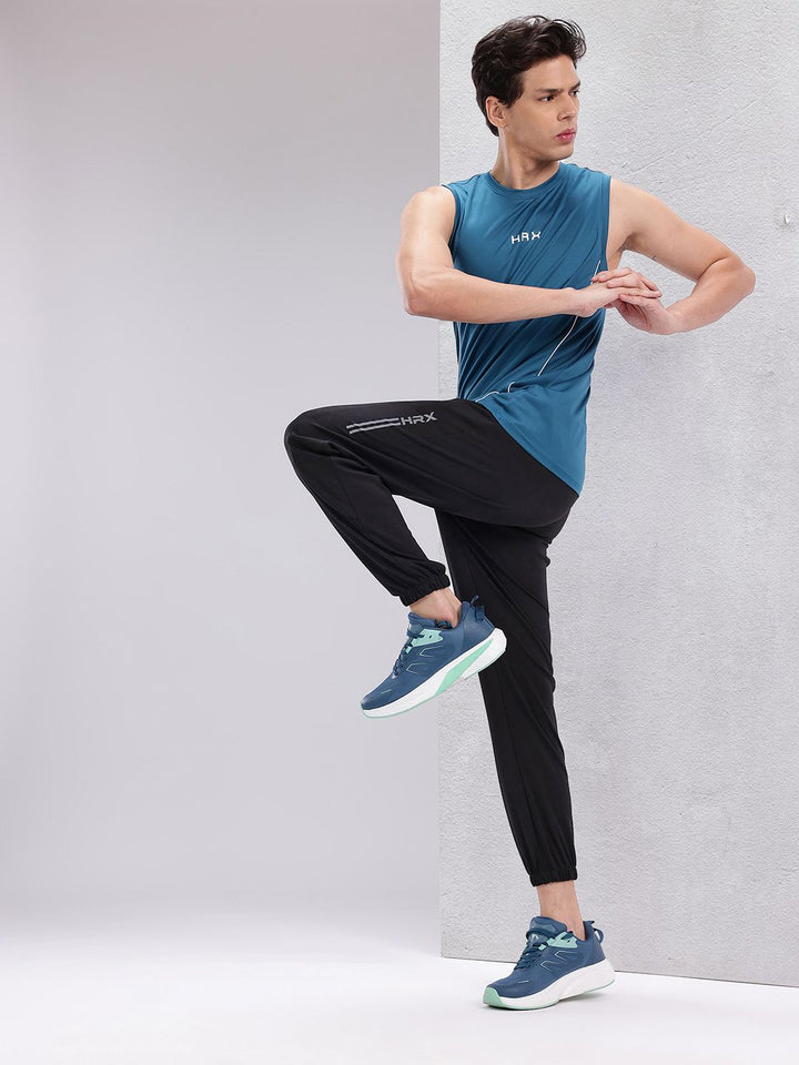 HRX by Hrithik Roshan Men Brand Logo Print Detail Rapid-Dry Training Joggers