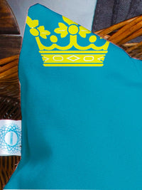 STITCHNEST Blue & Green Set of 2 Floral Rectangle Cushion Covers