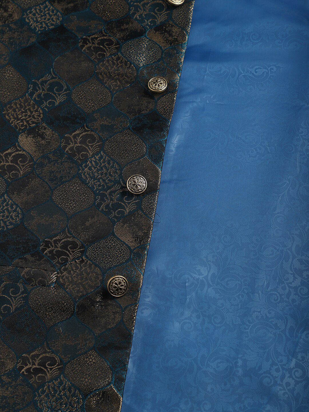 Anouk Woven Design Mandarin Collar Jackets