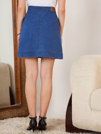Berrylush Knee Length Stretchable A-Line Skirt