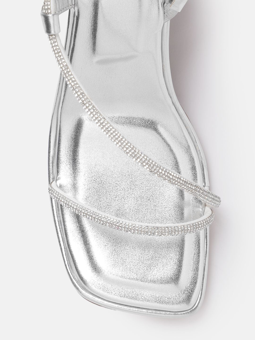Lino Perros Rhinestones Embellished Party Block Heels