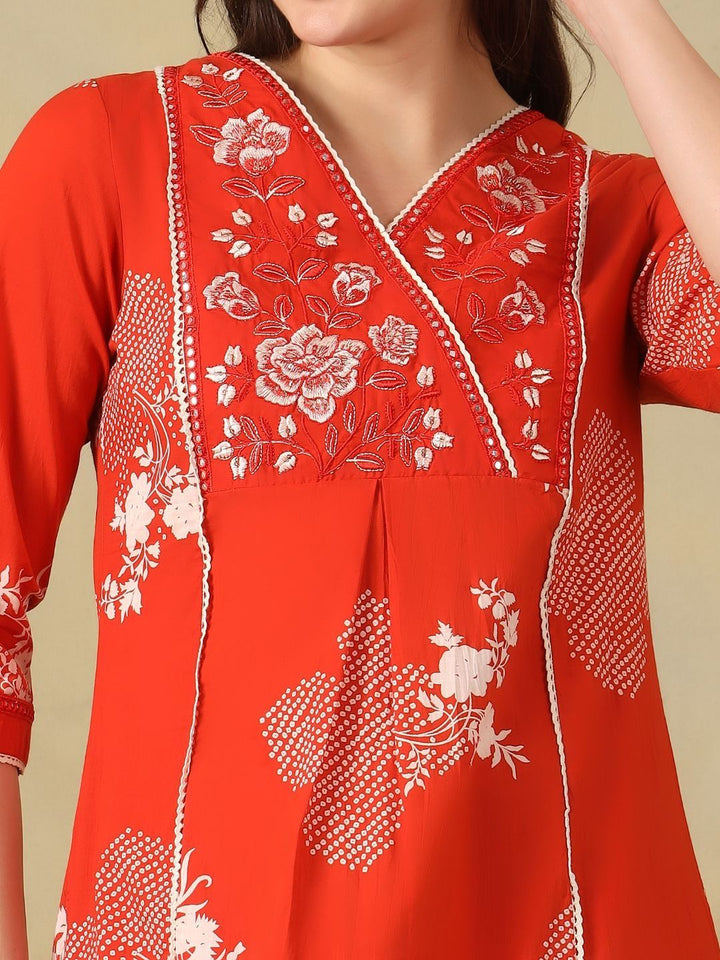 Mamicha Women Floral Printed Regular Pure Cotton Kurta with Trousers & With Dupatta