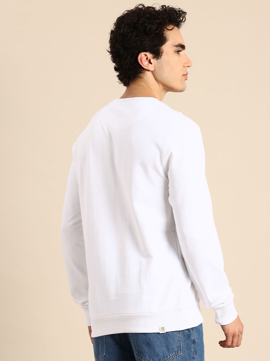 Being Human Brand Logo Printed Pure Cotton Sweatshirt