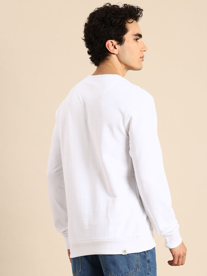 Being Human Brand Logo Printed Pure Cotton Sweatshirt