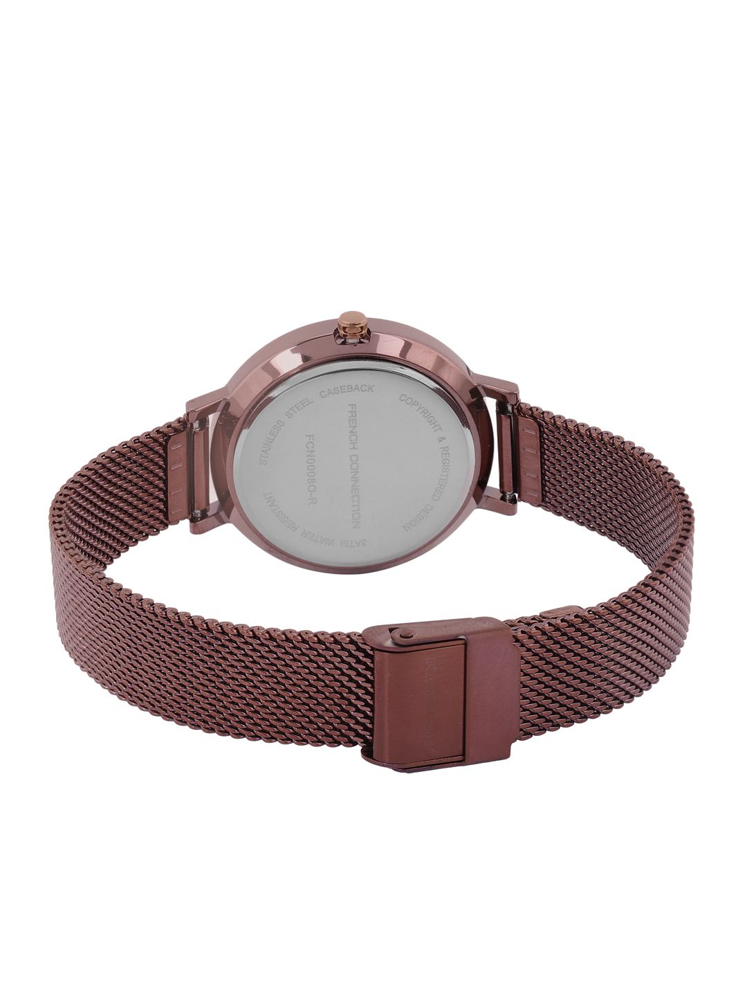 Sambungan Perancis Wanita Magenta & Pink Analogue Watch FCN0008O-R