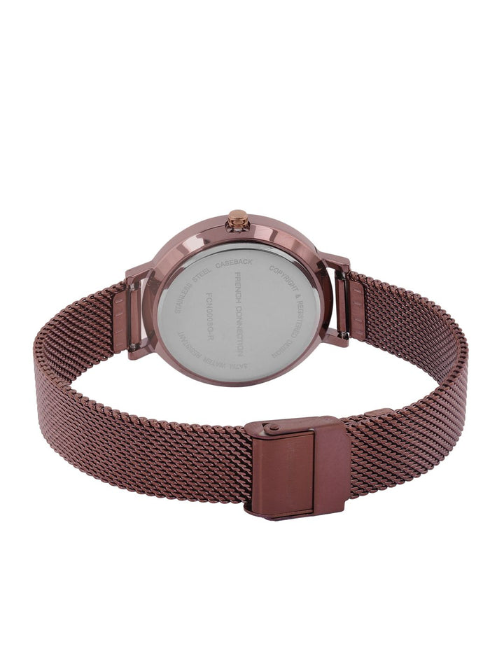 Sambungan Perancis Wanita Magenta & Pink Analogue Watch FCN0008O-R