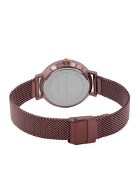 Sambungan Perancis Wanita Magenta & Pink Analogue Watch FCN0008O-R