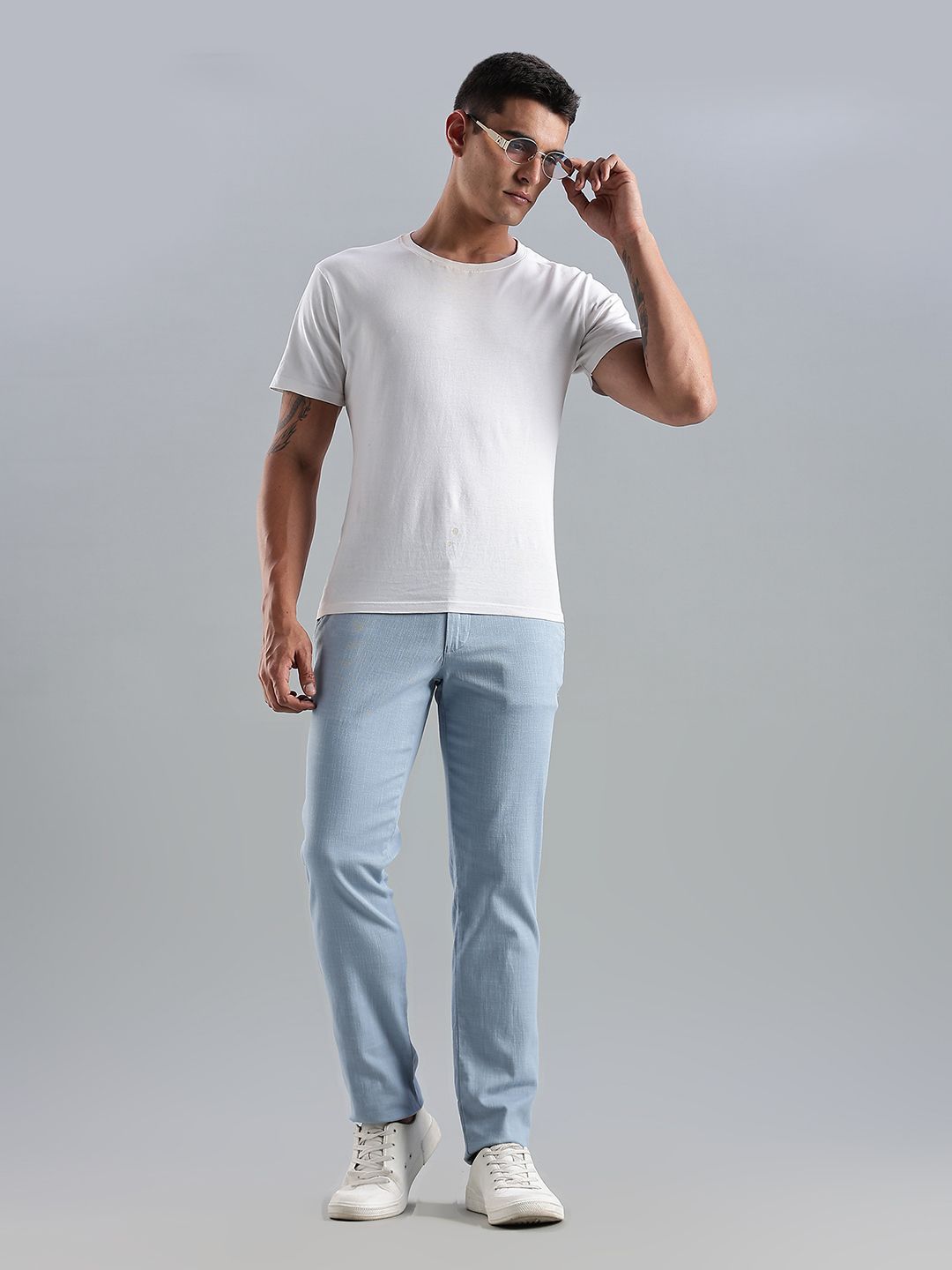 Thomas Scott Men Smart Easy Wash Mid-Rise Trousers