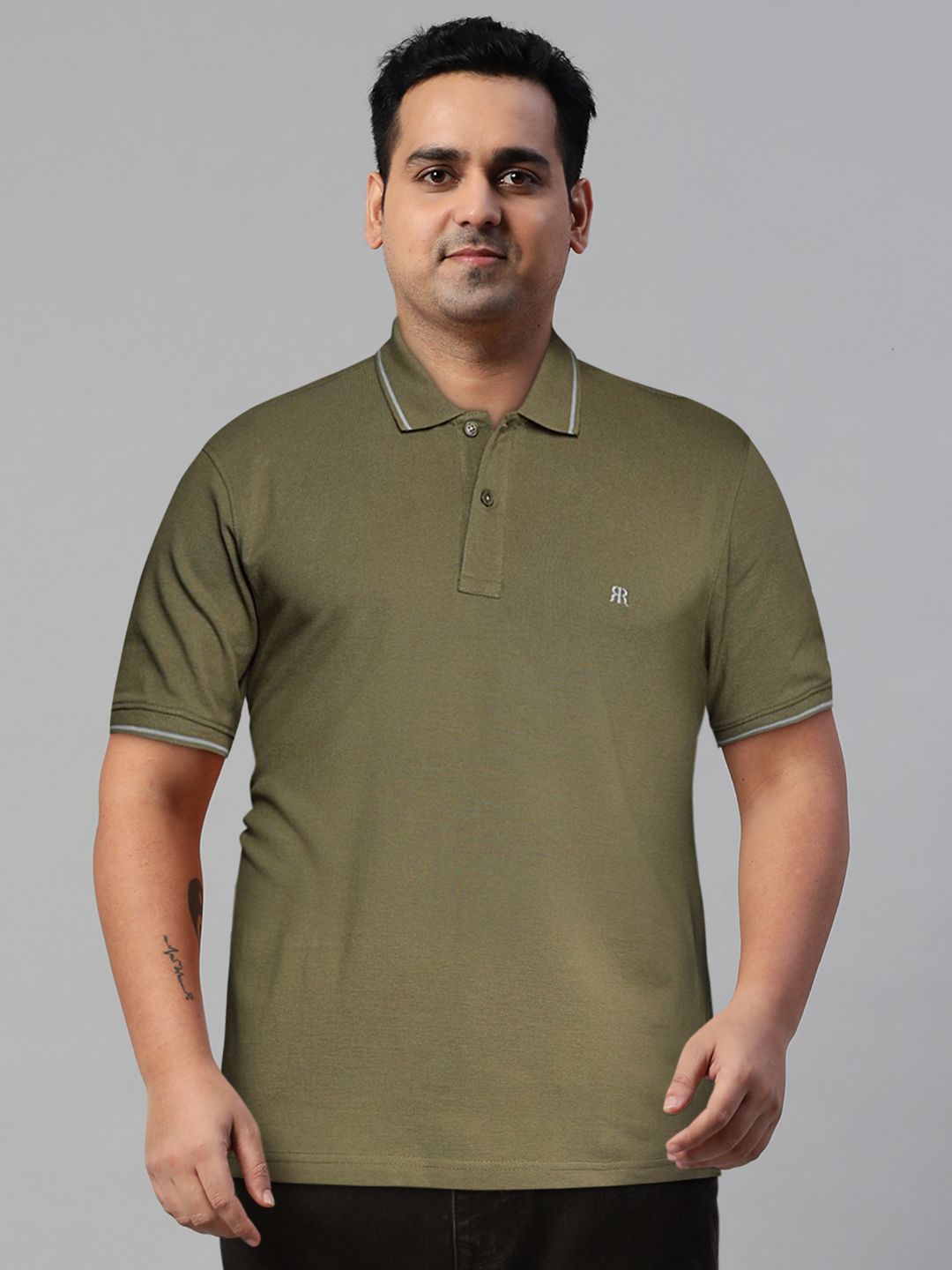 Raymond Men Polo Collar Pure Cotton Contemporary Fit T-shirt