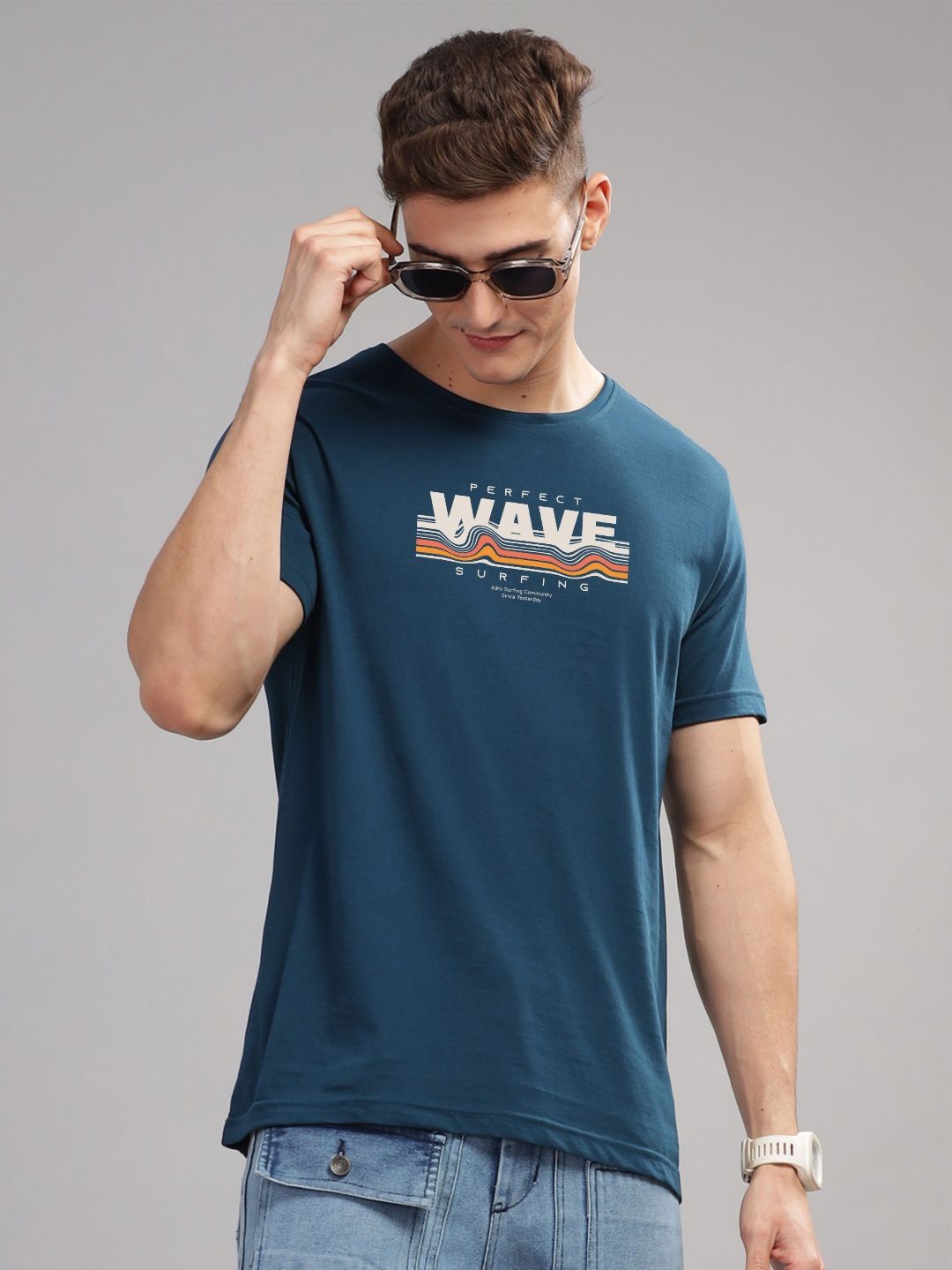 ADRO Men Printed T-shirt