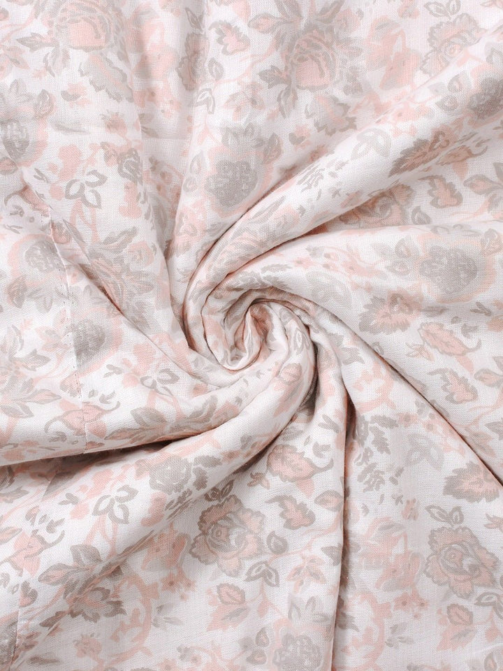 Story@home Pink & White Floral Mild Winter 150 GSM Double Bed Dohar