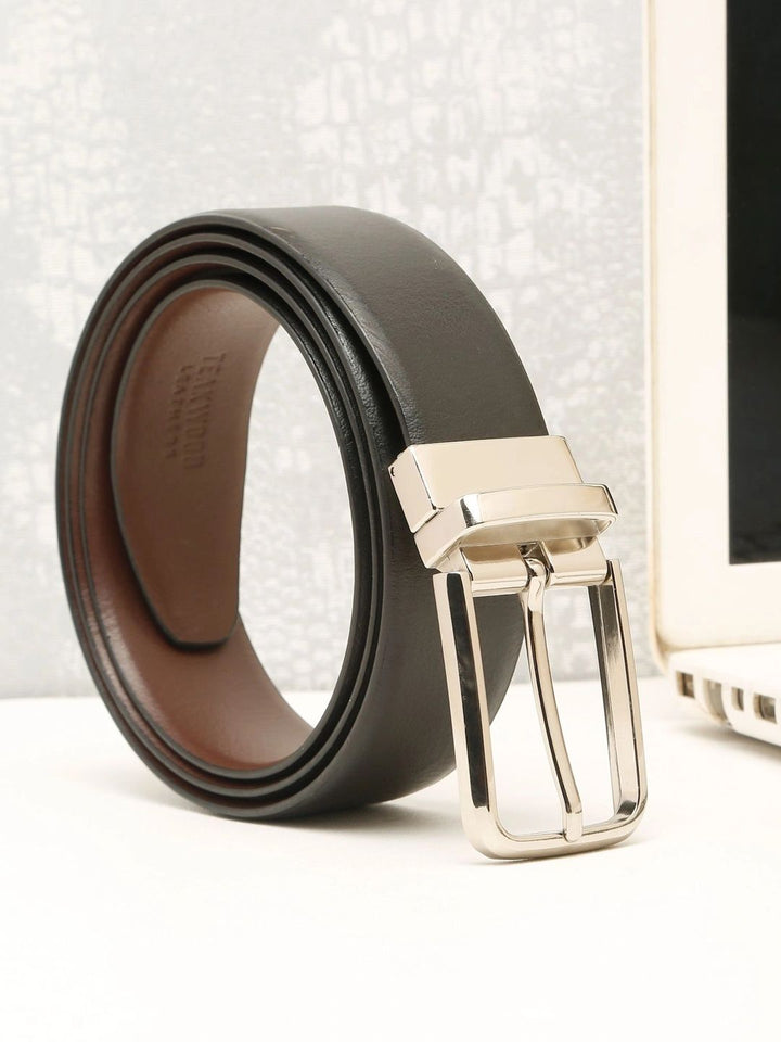 Teakwood Leathers Men Leather Reversible Formal Belt