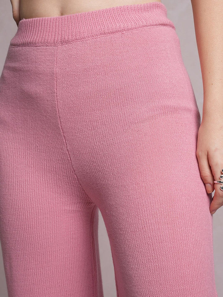 Tokyo Talkies High-Neck Acrylic Sweaters With Trousers