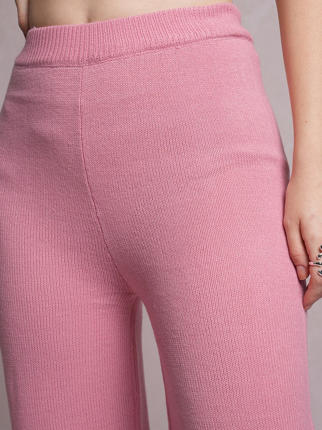 Tokyo Talkies High-Neck Acrylic Sweaters With Trousers