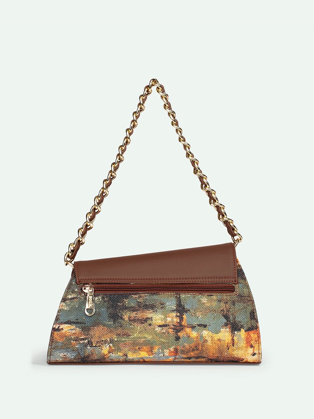 ZOUK Floral Printed Structured Sling Bag