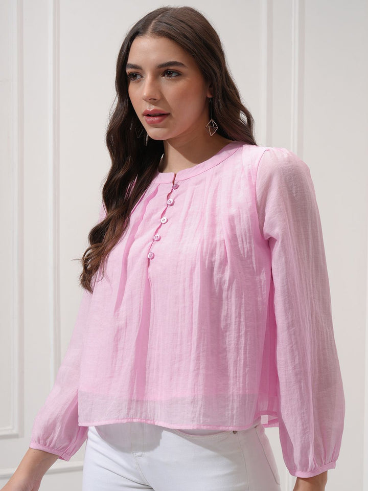 Chic oleh Tokyo Talkies Women Puff Sleves Liputed atas