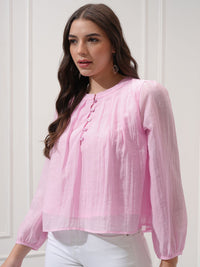 Chic oleh Tokyo Talkies Women Puff Sleves Liputed atas