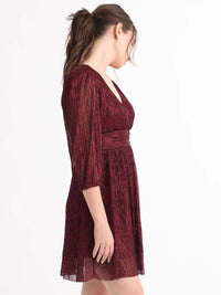 RAREISM V-Neck Fit & Flare Dress