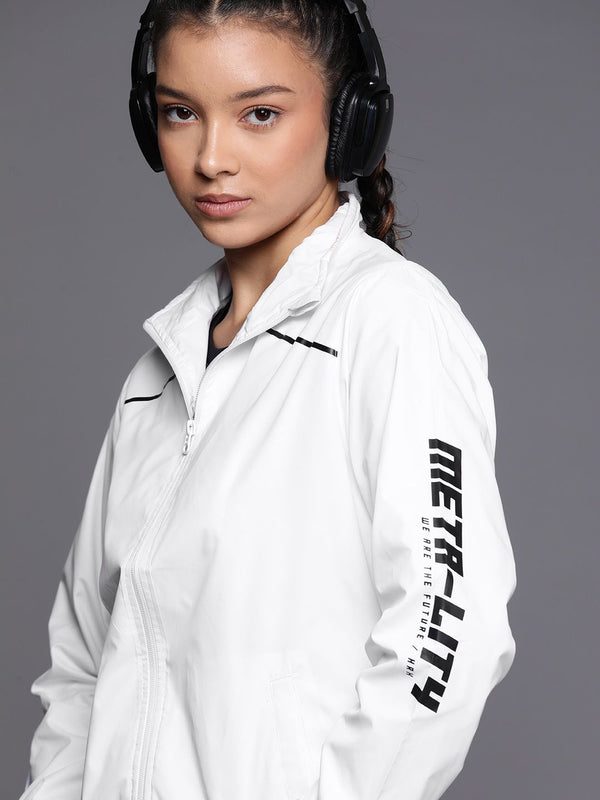 HRX by Hrithik Roshan Women White Tailored Jacket