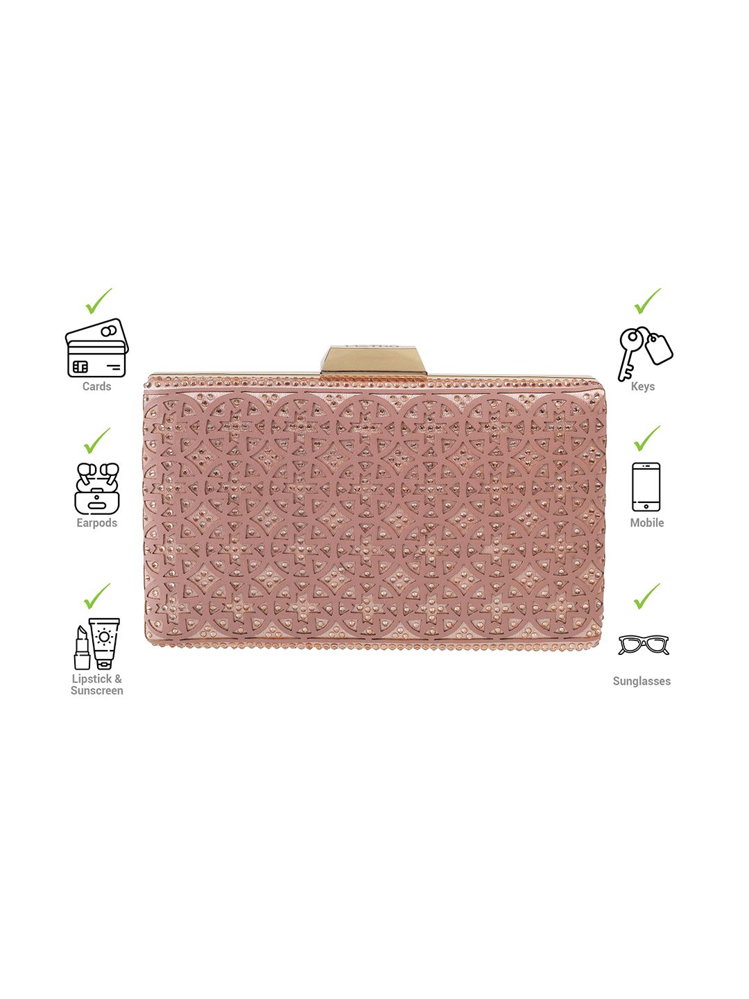 Metro Textured Box Clutch