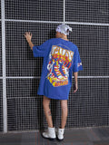 SASSAFRAS Graphic Printed Oversized Pure Cotton T-Shirt Dress