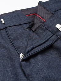 Raymond Men Checked Slim Fit Formal Trousers