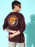 Difference of Opinion Men Pure Cotton Printed Oversized T-shirt