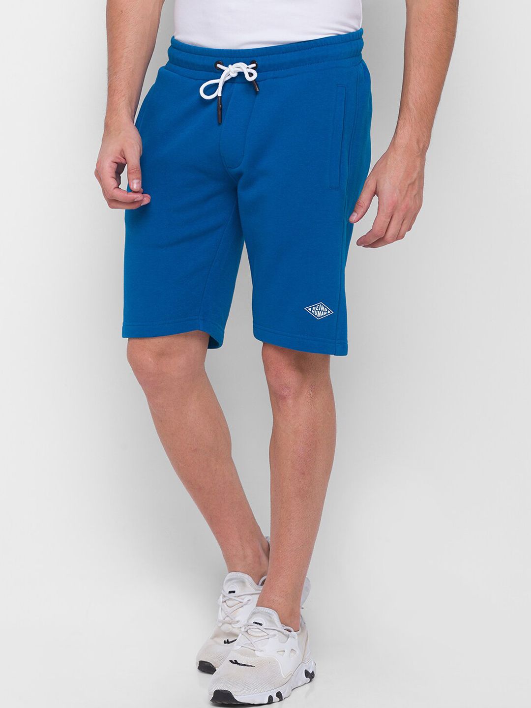 Being Human Men Blue Low-Rise Shorts
