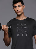 HRX by Hrithik Roshan Men Typography Printed Rapid-Dry Training T-shirt