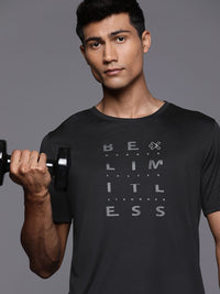 HRX by Hrithik Roshan Men Typography Printed Rapid-Dry Training T-shirt