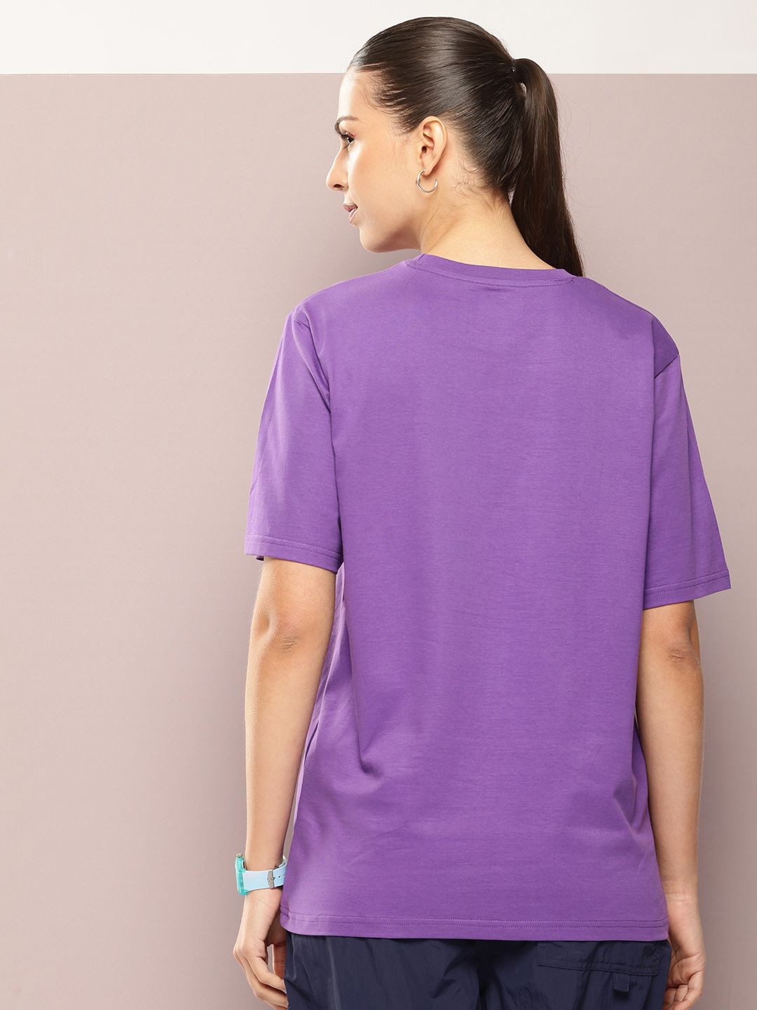 DILLINGER Typography Printed Oversized Pure Cotton T-shirt