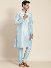 SOJANYA Men Blue Kurta with Churidar