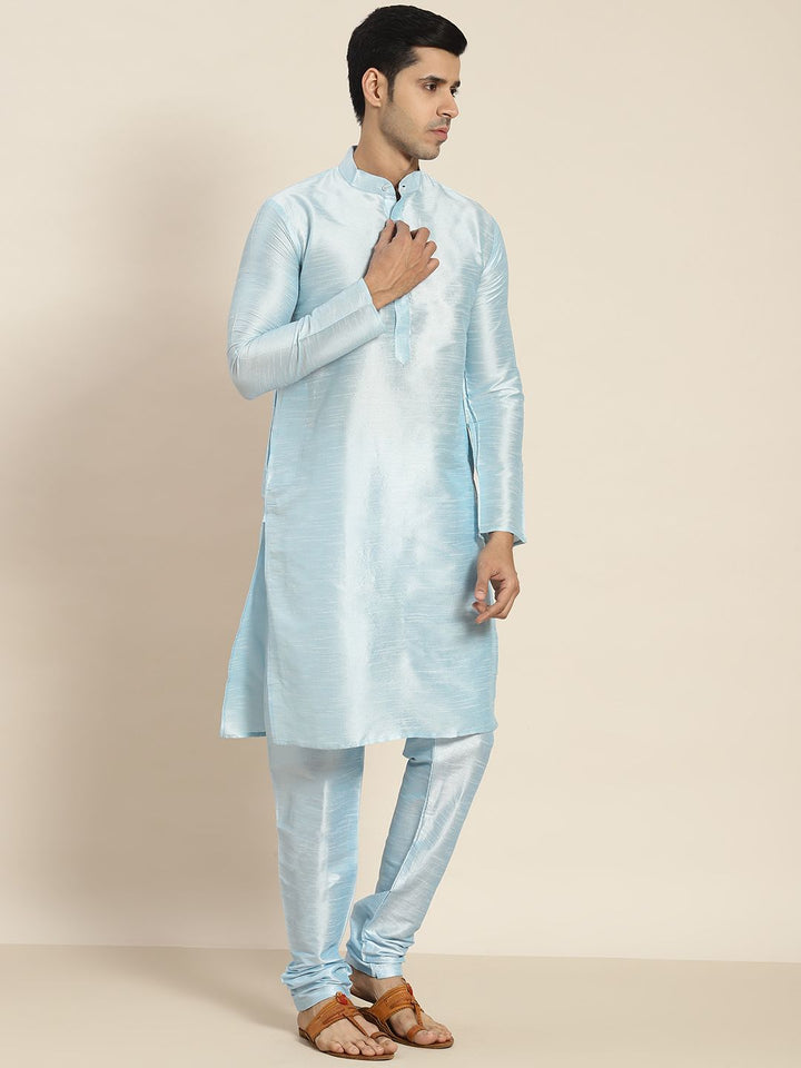 SOJANYA Kurta Biru Lelaki dengan Churidar